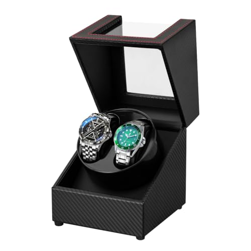 Anyasun Watch Winder for Automatic Watches,Double Watch Winder for Women's and Men's Watches with Quiet Japanese Mabuchi Motor