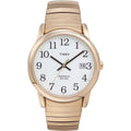 Timex Men's Easy Reader 35mm Watch - Gold-Tone Expansion Band White Dial Gold Tone Case