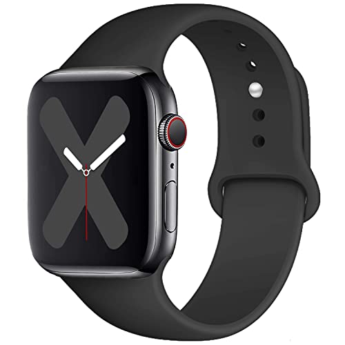 Saucyi Compatible with Apple Watch Band 41mm 40mm 38mm 49mm 45mm 44mm 42mm,Soft Silicone Sport Band Replacement Strap with Classic Clasp for iWatch Series 8 7 6 5 4 3 2 1 SE