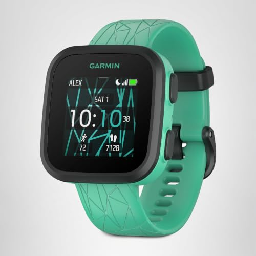 Garmin Bounce™, Kids Smartwatch, Two-Way Text and Voice Messaging, Location Tracking, Green Burst