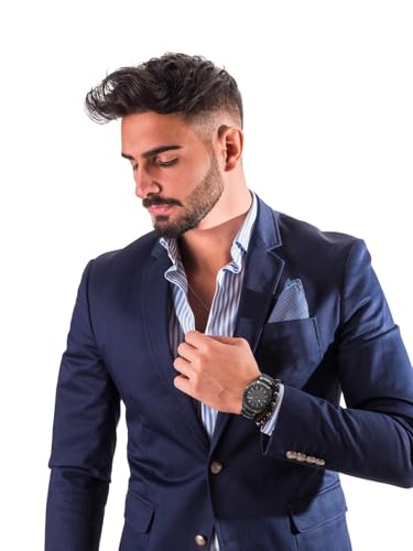 Perry Ellis Solar Men’s Watch – Round Gunmetal Dial and Alloy Band, Water-Resistant Analog