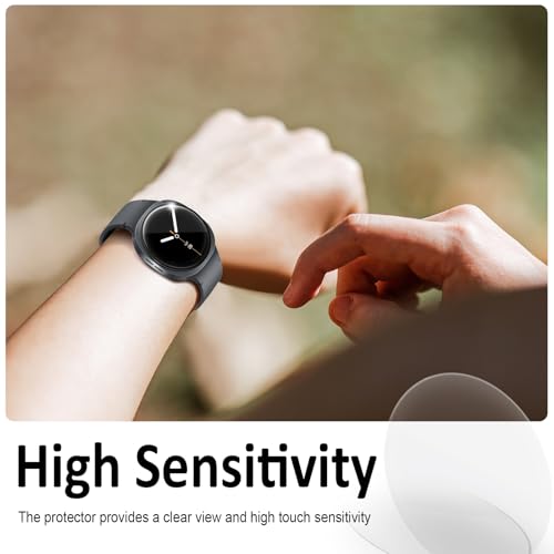 SPGUARD 4 Pack for Samsung Galaxy Watch 8 Screen Protector 40mm Tempered Glass Clear Film Anti Scratch Bubble Free Compatible with Galaxy Watch8 40mm(NOT for Others Models)