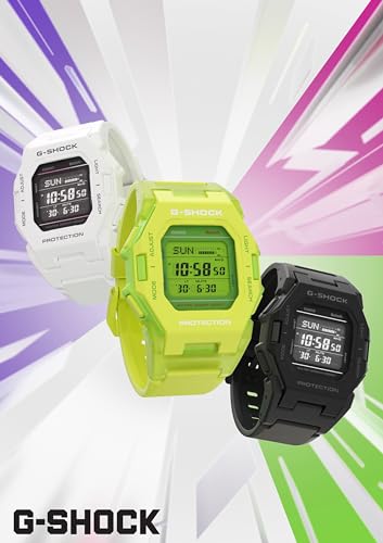 G-Shock Casio GDB500-1 | Digital Fitness Watch | Bluetooth® | Step Counter | Slim & Lightweight | 200M Water Resistant