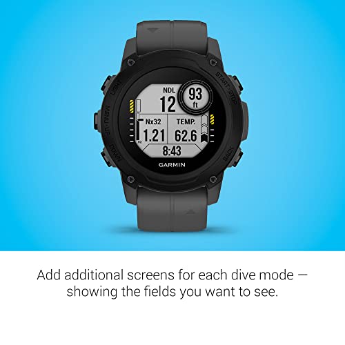 Garmin Descent™ G1, Rugged Dive Computer, Multiple Dive Modes, Activity Tracking, Slate Gray