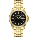 Seiko SUR358 Watch for Men - Essentials Collection - Black Dial with Day/Date Calendar & Luminous Markers, Stainless Steel Case, 100m Water-Resistant
