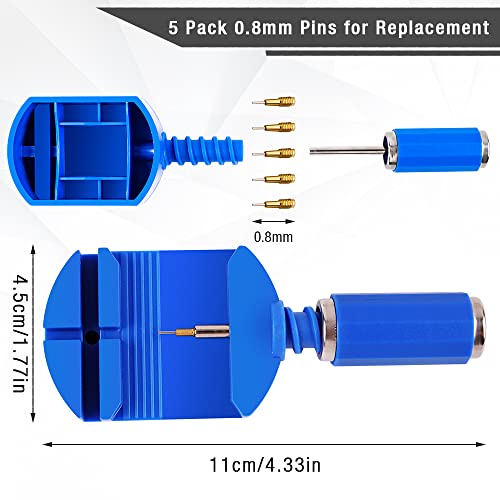 BYNIIUR Watch Link Removal Kit, Watch Band Strap Chain Pin Remover Repair Tool Kit for Watch Band Strap Adjustment, Bracelet Sizing and Watch Resizing Adjuster