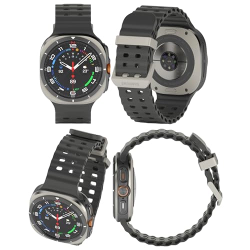Samsung Galaxy Watch Ultra 2025 (64GB, 47mm, Unlocked LTE) AI Smartwatch with 1.5" AMOLED, Wi-Fi, Bluetooth, Heart Rate, GPS Fitness Tracker, International Model (Fast Charger Cube Bundle, Silver)