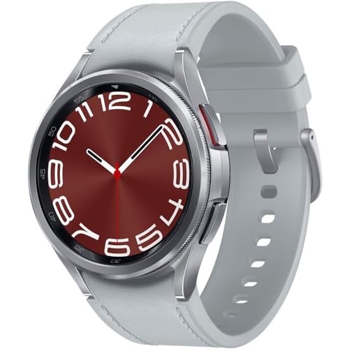 Samsung Galaxy Watch 6 Classic 43mm Smartwatch with Rotating Bezel, Fitness Tracker, Advanced Sleep Coaching, Heart Monitor - Silver (Renewed)