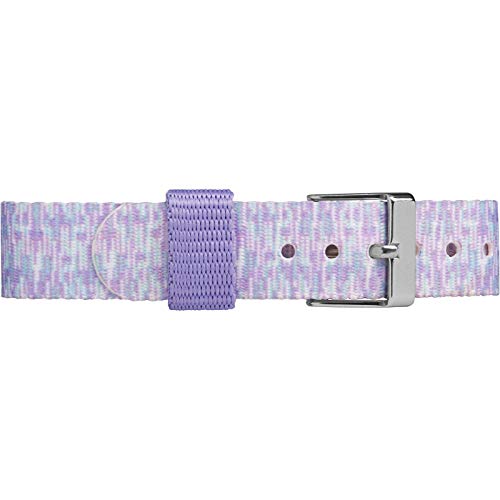 Timex Girls TW7C12200 Time Machines Purple/White Sport Elastic Fabric Strap Watch
