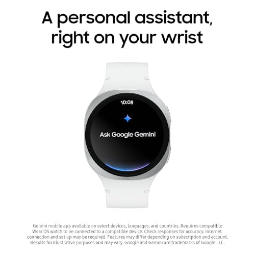 Samsung Galaxy Watch 8 (2025), Silver, 40mm, Bluetooth Smartwatch