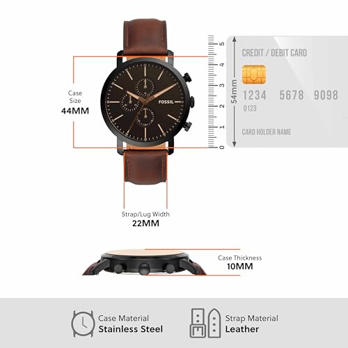Luther Chronograph Brown Leather Watch