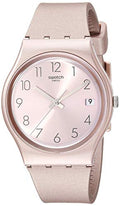 Swatch Gent Unisex Watch Casual Polymer Pink Quartz Waterproof Pinkbaya