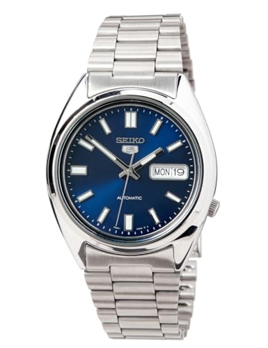 SEIKO 5 Automatic Blue Dial 38mm Stainless Steel Men's Watch SNXS77