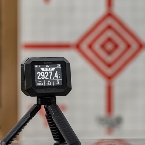 Garmin Xero C2 Chronograph, Compact Ballistic Velocity Measurement Device, 100–5000 FPS Range, Rapid Fire Support, Smartwatch and ShotView App Compatible Bundle