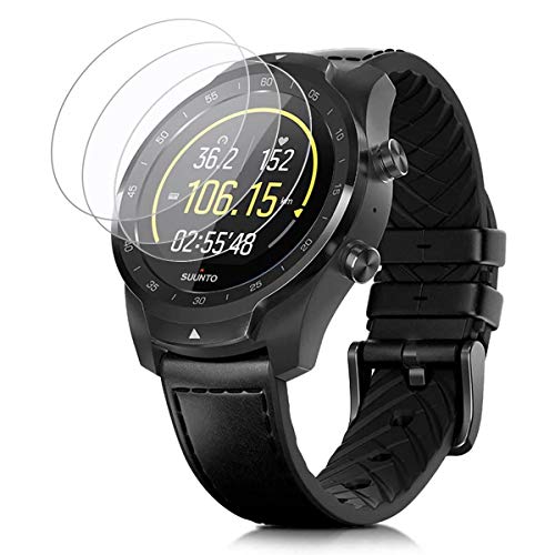 FINENIC Universal Round Watch HD Tempered Glass Screen Protector, Anti-Scratch, Anti-Fingerprint, 38mm Diameter (3 Pack)