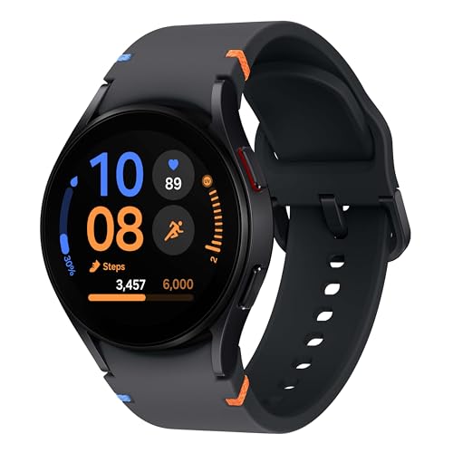 SAMSUNG Galaxy Watch FE 40mm GPS, AI Smartwatch w/Fitness Tracking, BIA Sensor, Personalized HR Zones, Heart Rate Tracker, Sleep Monitor, 2024, Black (US Version) (Renewed)