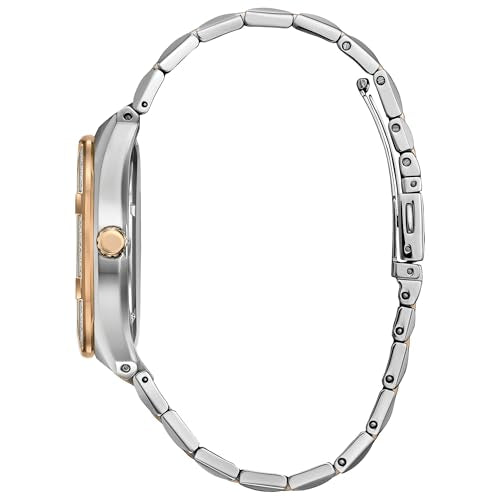 Citizen Men's Eco-Drive Corso Diamond, Gray Dial, Two-Tone Stainless Steel Bracelet Watch (Model: BM7646-55H)