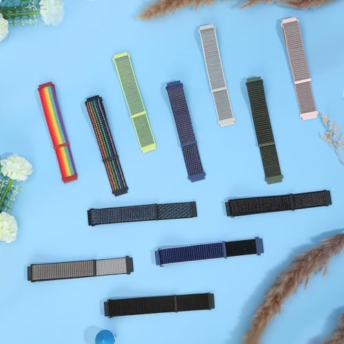 WNIPH 4 Pack Nylon Watch Bands Compatible with Garmin Venu 4 45mm/Venu 3 45mm/2/Vivoactive 4, Garmin Forerunner 255/255 Music/265/955, 22mm Sport Repalcement Strap for Amazfit GTR 4/3/2/Bip 6/Bip 5