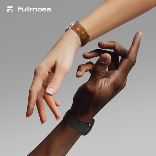 Fullmosa 22mm Quick Release Leather Watch Bands for Garmin Samsung Galaxy