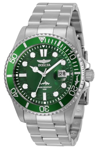 Invicta Men's Pro Diver Quartz Watch with Stainless Steel Strap, Silver, 22 (Model: 30020)