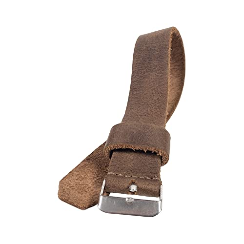 Hide & Drink, Wristwatch Strap Replacement (20mm) Handmade from Full Grain Leather (Bourbon Brown)