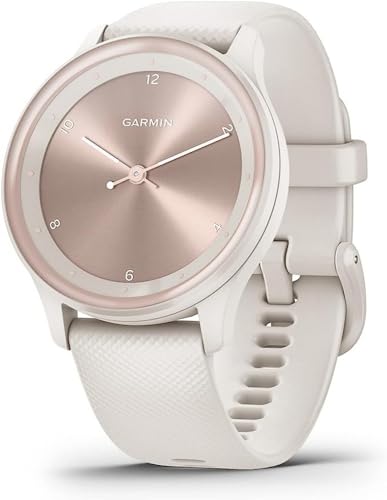Garmin vivomove Sport, Hybrid Smartwatch, Health and Wellness Features, Touchscreen, White