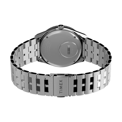 Timex Men's Q GMT 38mm Watch - Black Dial Blue Accent