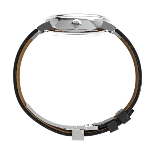 Timex Men's Waterbury Metropolitan 41mm Watch - Black Strap Black Dial Stainless Steel Case