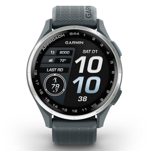 Garmin Approach S44 (Silver/Twilight) Golf GPS Smartwatch Gift Box Bundle