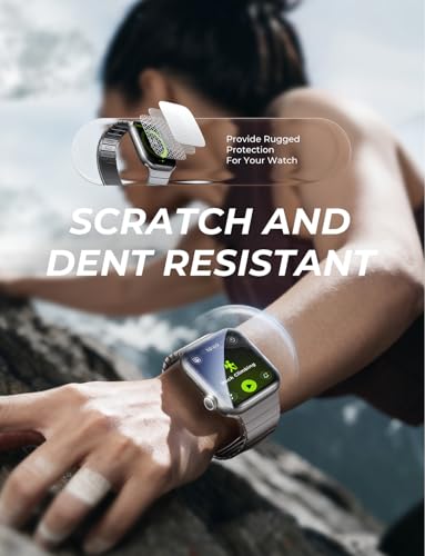 MAGIC JOHN 2 Pack for Apple Watch Series 11(2025) Series 10 46MM Screen Protector, [Automatic Align Tech] Self-Healing Flexible EPU Film, HD Transparent, Anti Scratch, Bubble Free