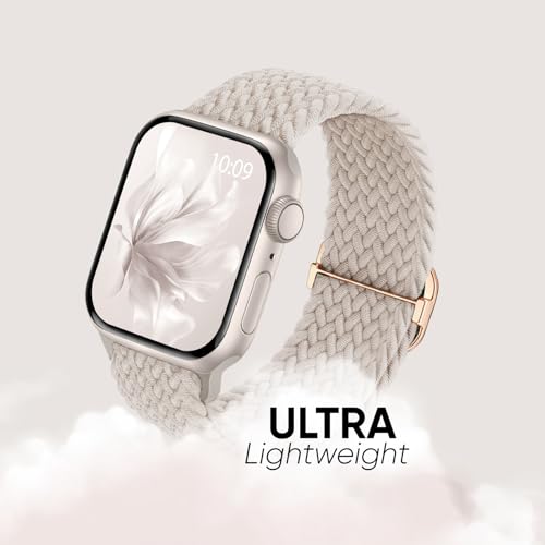 6 Pack Braided Stretchy Bands Compatible with Apple Watch Band 38mm 40mm 41mm 42mm 44mm 45mm 46mm 49mm Women Men, Adjustable Nylon Solo Loop Elastic Straps for iWatch Series 11 10 9 8 7 6 5 4 SE Ultra