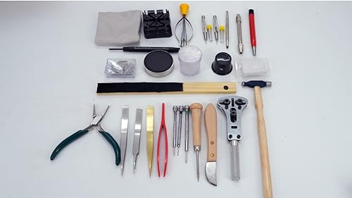 Professional Watch Repair Tool Kit for Battery Replacement, Link Adjustment