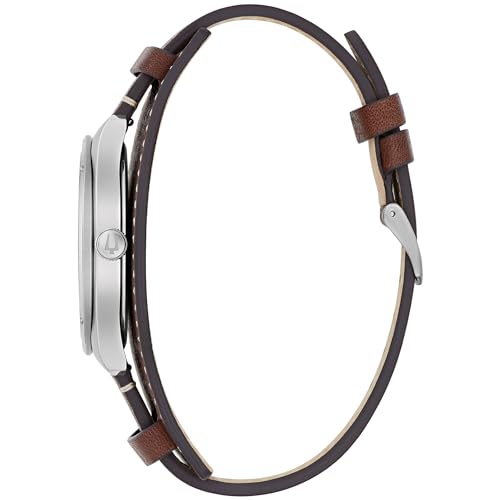 Bulova Marc Anthony Sport Strap Quartz Watch, Stainless Steel, Sapphire Crystal, Blue and Brown