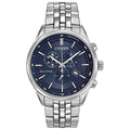 Citizen Men's Classic Corso Eco-Drive Watch, Chronograph, 12/24 Hour Time, Date, Sapphire Crystal, Stainless/ Blue Dial