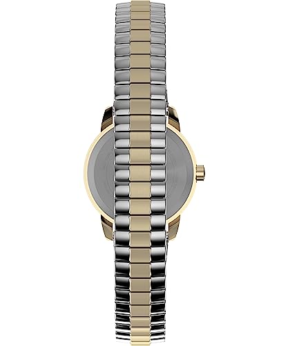 Timex Women's Easy Reader Classic 25mm Watch - Two-Tone Expansion Band White Dial Gold-Tone Case