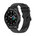 Suoman for Samsung Galaxy Watch 4 Classic 42mm/46mm,Galaxy Watch 4 5 6 7 40mm/44mm,Galaxy Watch 5 Pro 45mm Band, 20mm Adjustable Soft Silicone Replacement Strap Band-Black