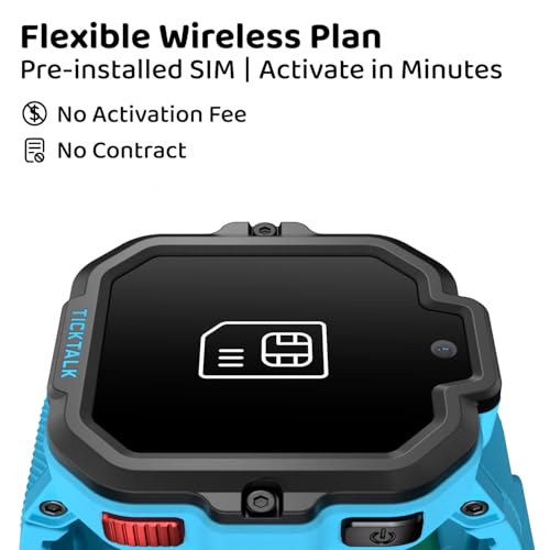 TickTalk 5 Kids Smart Watch with GPS Tracker, Voice & Video Calling, Texts, SOS & Parental Controls | Safe 4G LTE Smartwatch with Free Music, Reminders & School Mode for Boys & Girls Ages 3-12
