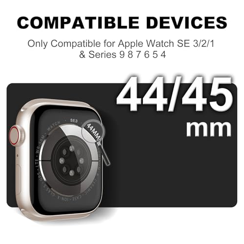 XYF Compatible for Crystal Clear Apple Watch Bands, 45mm 44mm Bumper Case for Men Women Jelly Sport Cover Strap for iWatch Ultra 3 2 Series 11 10 9 8 7 SE 6 5 4 3 (CrystalClear, 44/45)