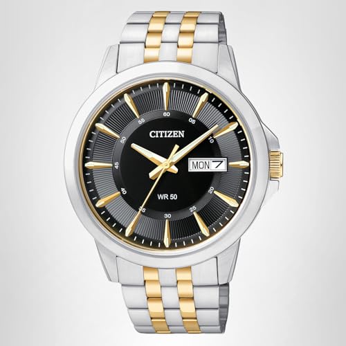 Citizen Quartz Mens Watch, Stainless Steel, Classic, Two-Tone (Model: BF2018-52E)