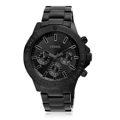 Bannon Multifunction Black Stainless Steel Watch