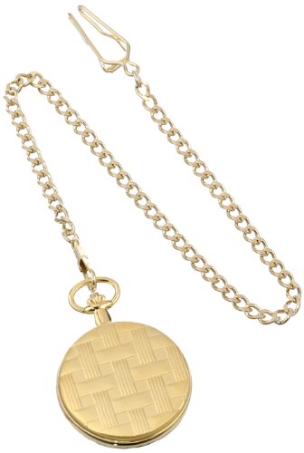 Charles Hubert 3841-G Gold-Plated Mechanical Pocket Watch