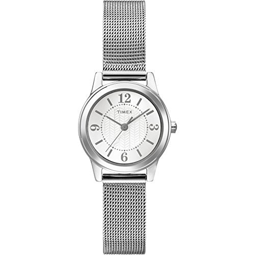 Timex Women's T2P457 Casey Dress Silver-Tone Stainless Steel Mesh Bracelet Watch