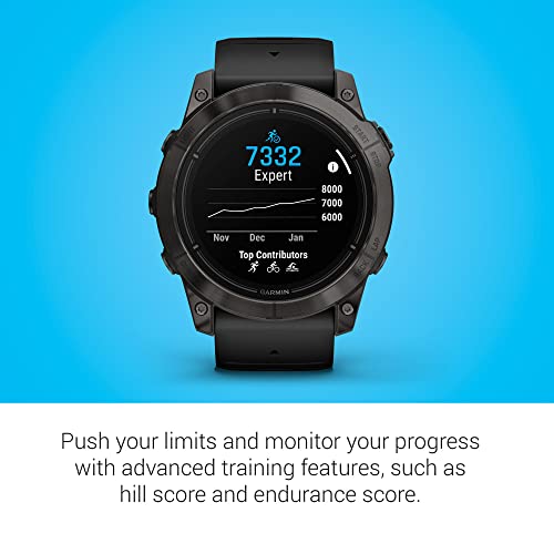 Garmin epix Pro (Gen 2) Sapphire Edition, 51mm, High Performance Smartwatch, Advanced Training Technology, Built-in Flashlight, Black (Renewed)
