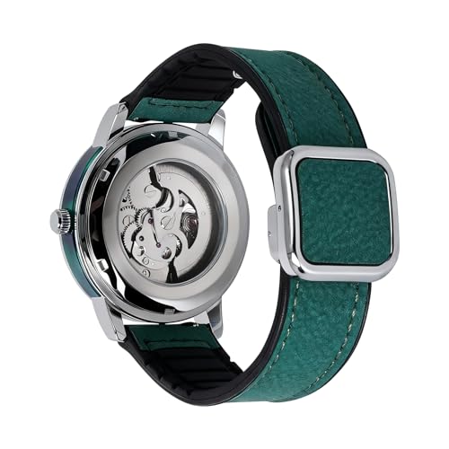 M.O.T Selection Automatic Watch - 39mm, Unisex, Open Heart Dial, Automatic Movement, Stainless Caseback, 3ATM Water Resistant – Ministry of Time (Green)