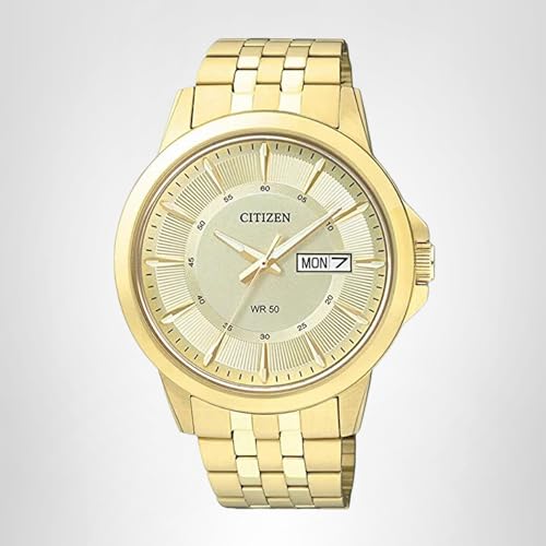 Citizen Quartz Mens Watch, Stainless Steel, Classic, Gold-Tone (Model: BF2013-56P)