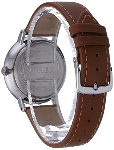 Timex Men's TW2R63900 Southview 41mm Tan/Silver-Tone/Blue Leather Strap Watch