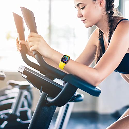 Topokiyu Compatible for Apple Watch Bands 38mm 40mm 41mm 42mm for Women Men, Soft Silicone Sport Band Strap for iWatch Bands Series 11 10 9 8 7 6 5 4 3 SE Ultra, 15Pack