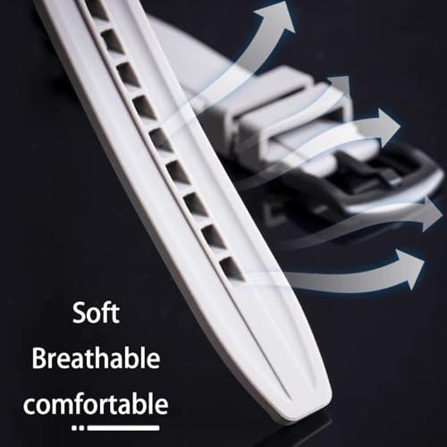 Niziruoup Bands for MoonSwatch Watch,Curved end No Gap,Premium Silicone Rubber Watch Strap for Omega X Swatch Moonswatch Speedmaster/Rolex/SEIKO 20mm 22mm Watch Strap Replacement Band for Men Women