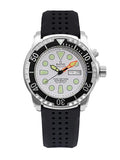 RATIO FreeDiver Helium-Safe Dive Watch Sapphire Crystal Automatic Diver Watch 1000M Water Resistant Diving Watch for Men (White)