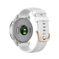 Abanen Silicone Watch Bands for Garmin Vivoactive 4S / Venu 2S / Venu 3S / Vivomove 3S, Soft Sport 18mm Quick Release Waterproof Replacement Wristband Strap for Garmin Forerunner 255s/265s (White)